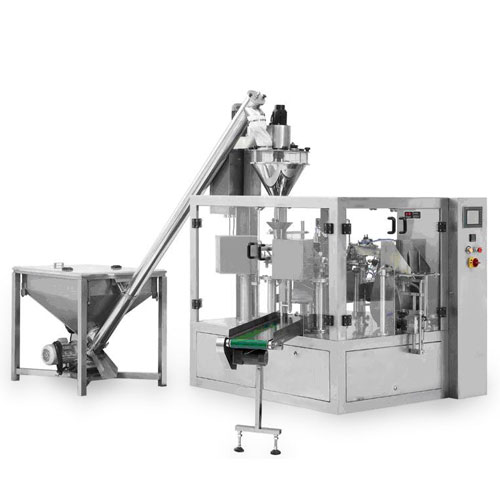 powder rotary  pouch packaging Line